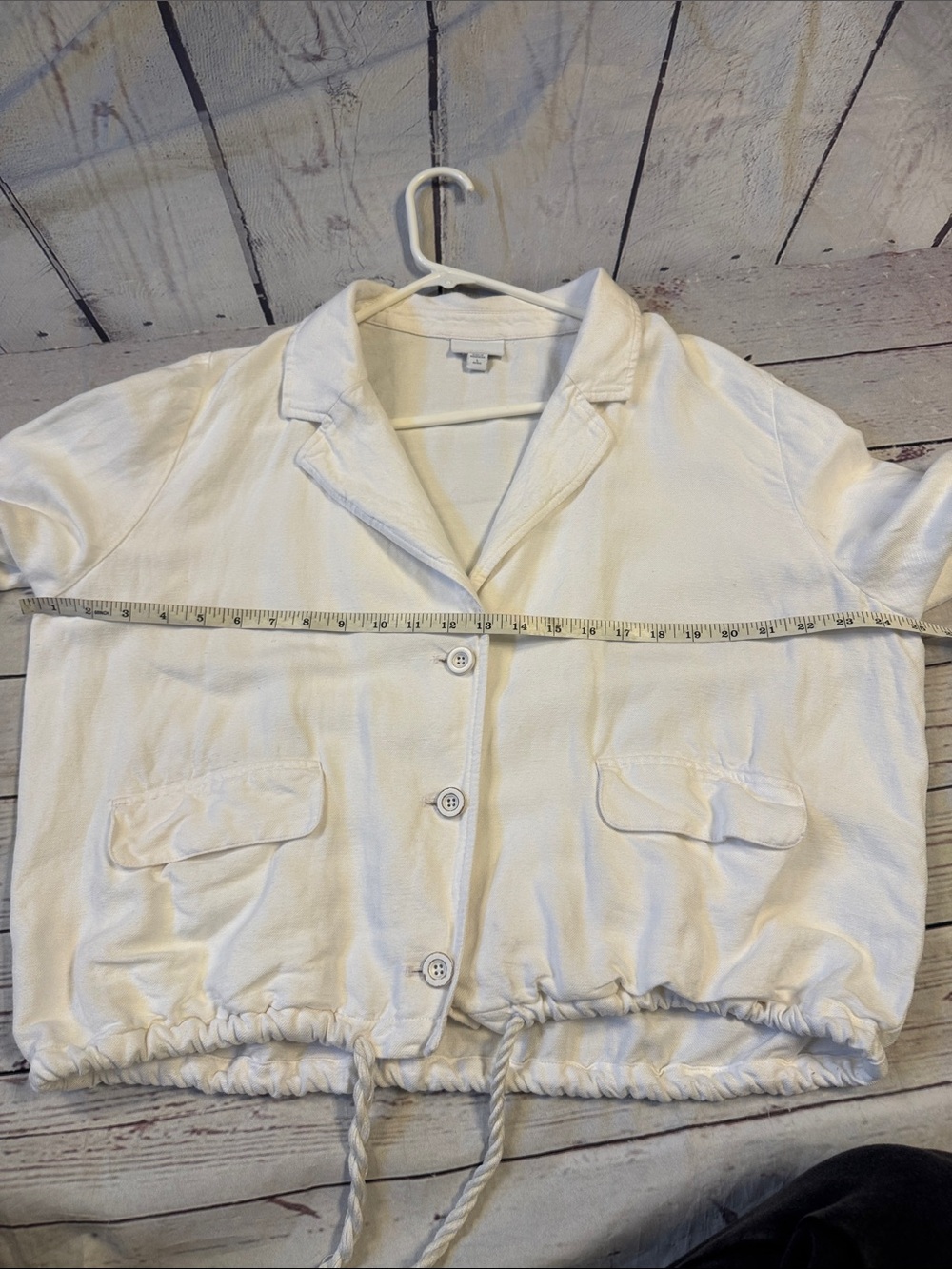 J.Jill Linen Blend Jacket with Drawstring Detail
Size Large Petite **read descrp - Picture 7 of 13
